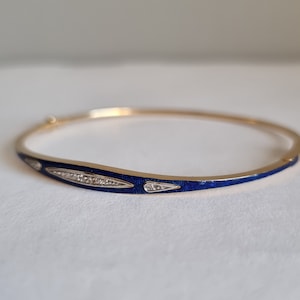 Bracelet Jonc Ancien En Plaqué Or Guilloché - Style Art Déco Années 1920, Couleur Argenté