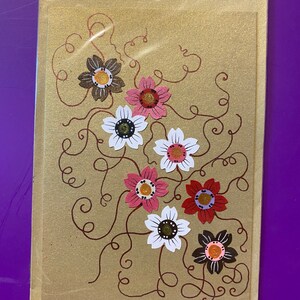 Handmade floral card