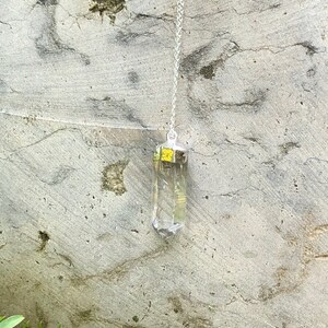 Clear Quartz Crystal Necklace