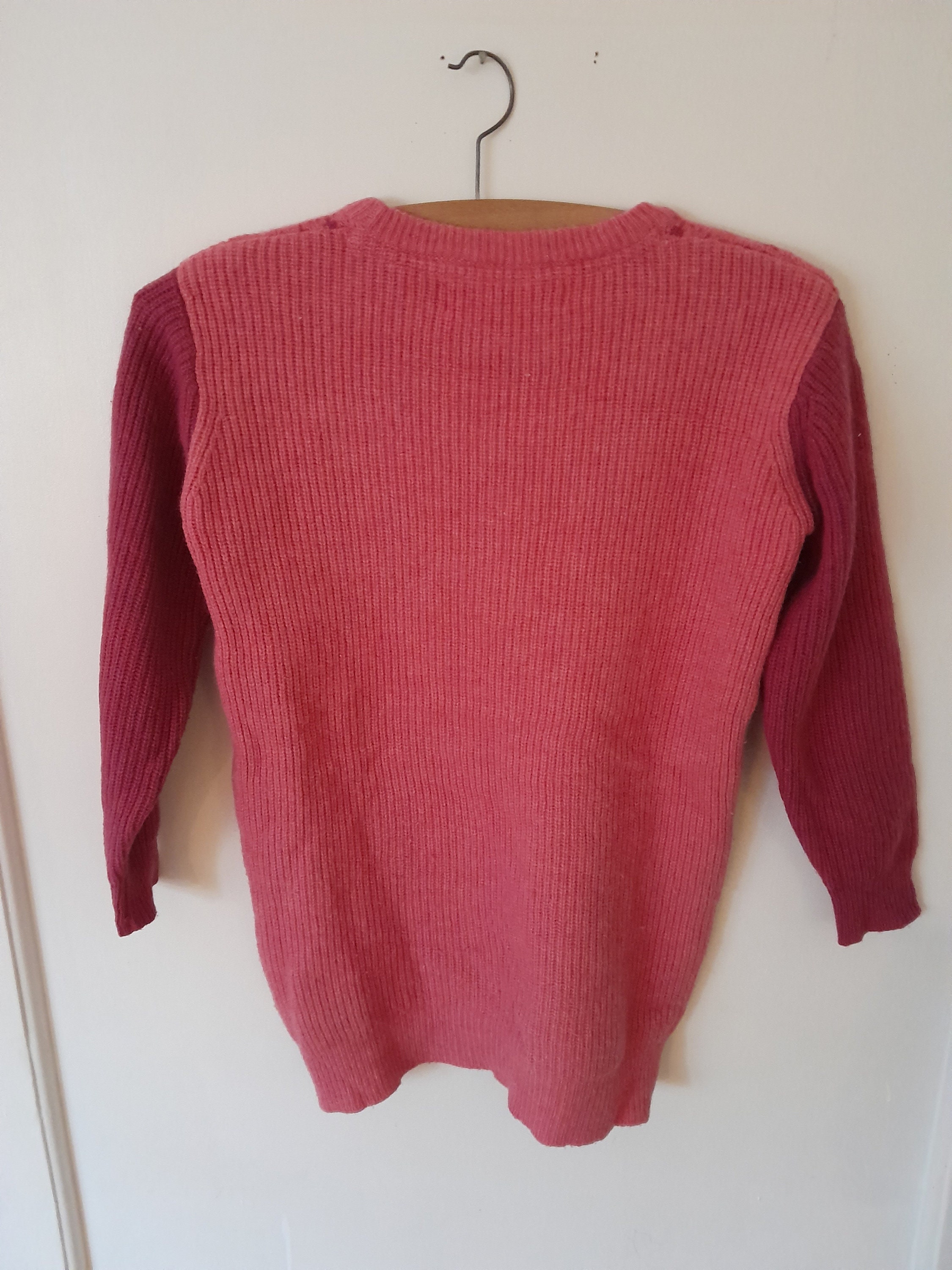 Vintage Lambswool Sweater Top Small Ski Sweater Wool