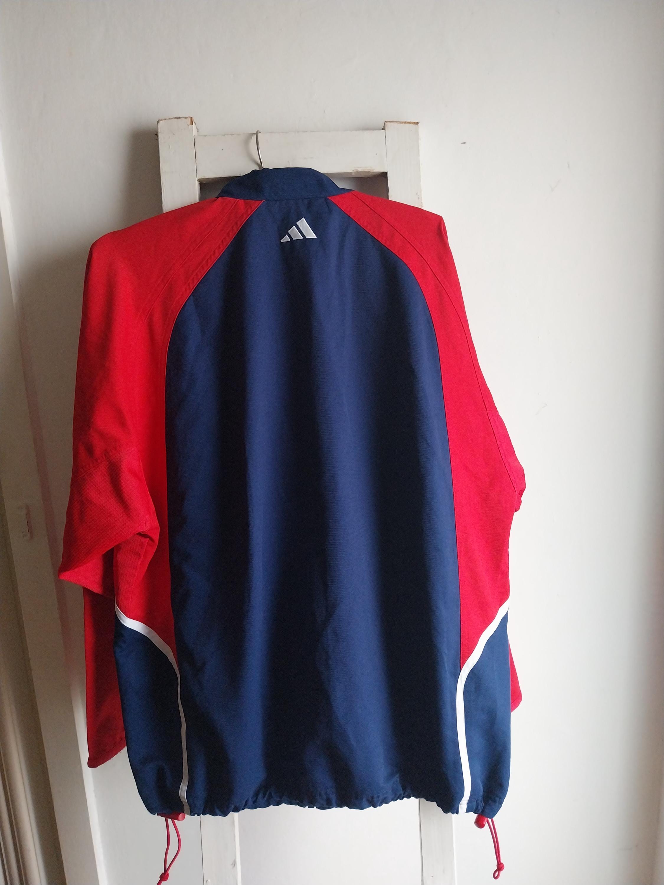Vintage Adidas Climalite Jacket XL | 80s Style Color Block Track