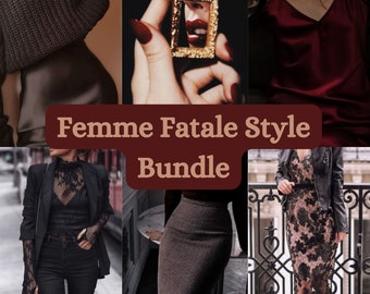 Lot mystère style Femme fatale/lot de 1 à 8 articles vintage de qualité/boîte mystère surprise féminine foncée vêtements/idée cadeau pour elle