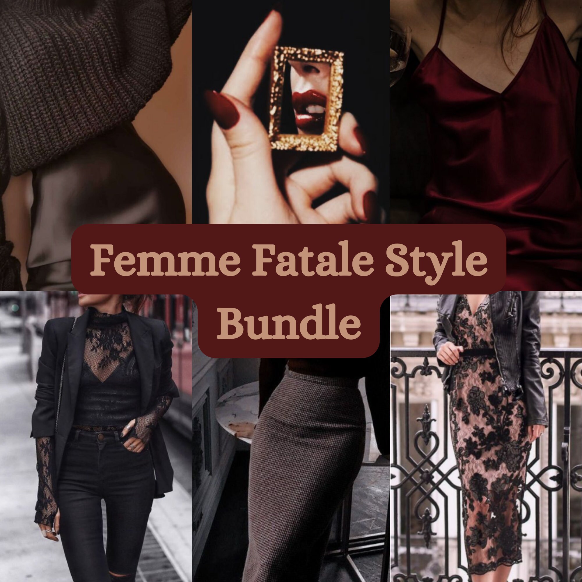 Femme Fatale Style Mystery Bundle/Style Bundle 1 to 8 Quality Vintage Items/Dark Feminine Surprise Mystery Box Clothes/Gift for Her