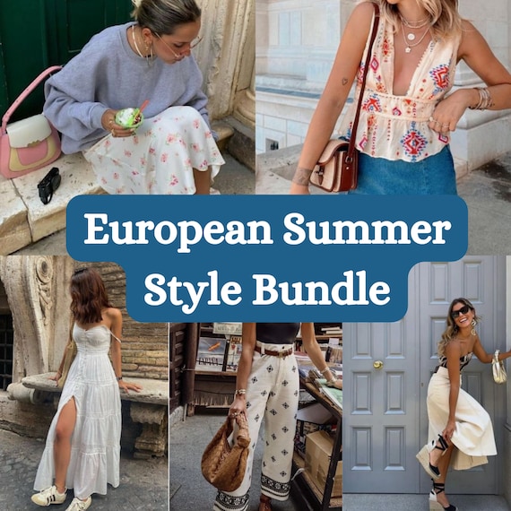 European Summer Style Mystery Bundle/Style Bundle 1 to 8 Quality Vintage Items/Surprise Mystery Box Clothes/Gift Idea for Her