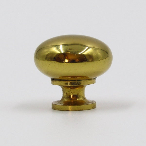 Solid Brass Knob 1.25" Diameter Gold For Kitchen Bathroom Cabinet Dresser Drawer Vanity Closet Laundry Room Furniture Hardware