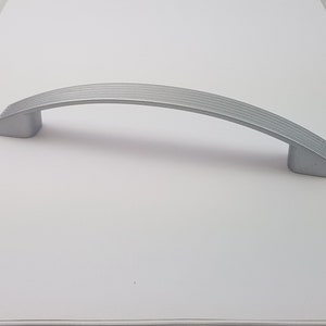 Drawer Pull - 5" Centers - 6" Long Silver Oversized Modern Industrial  For Kitchen Cabinet Cupboard Door Dresser Handle Hardware Large