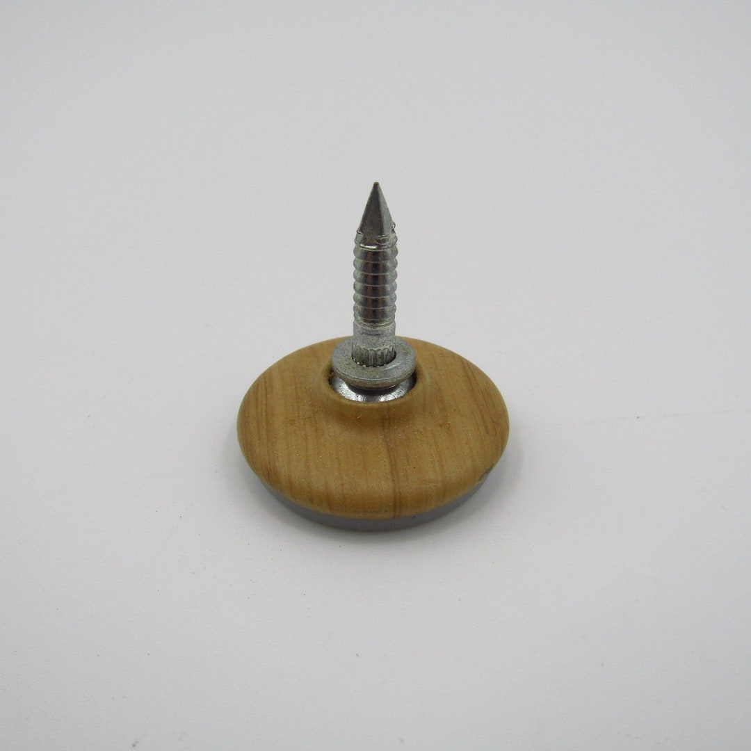 Light Oak Finish Swivel Chair Glide for Wood Leg 1 Inch Screw Etsy