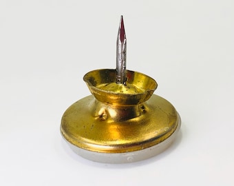 Brass Nail-On Swivel Furniture Glide 1.25" - Gold- Floor Protector for Chair Table Legs Tack Glide
