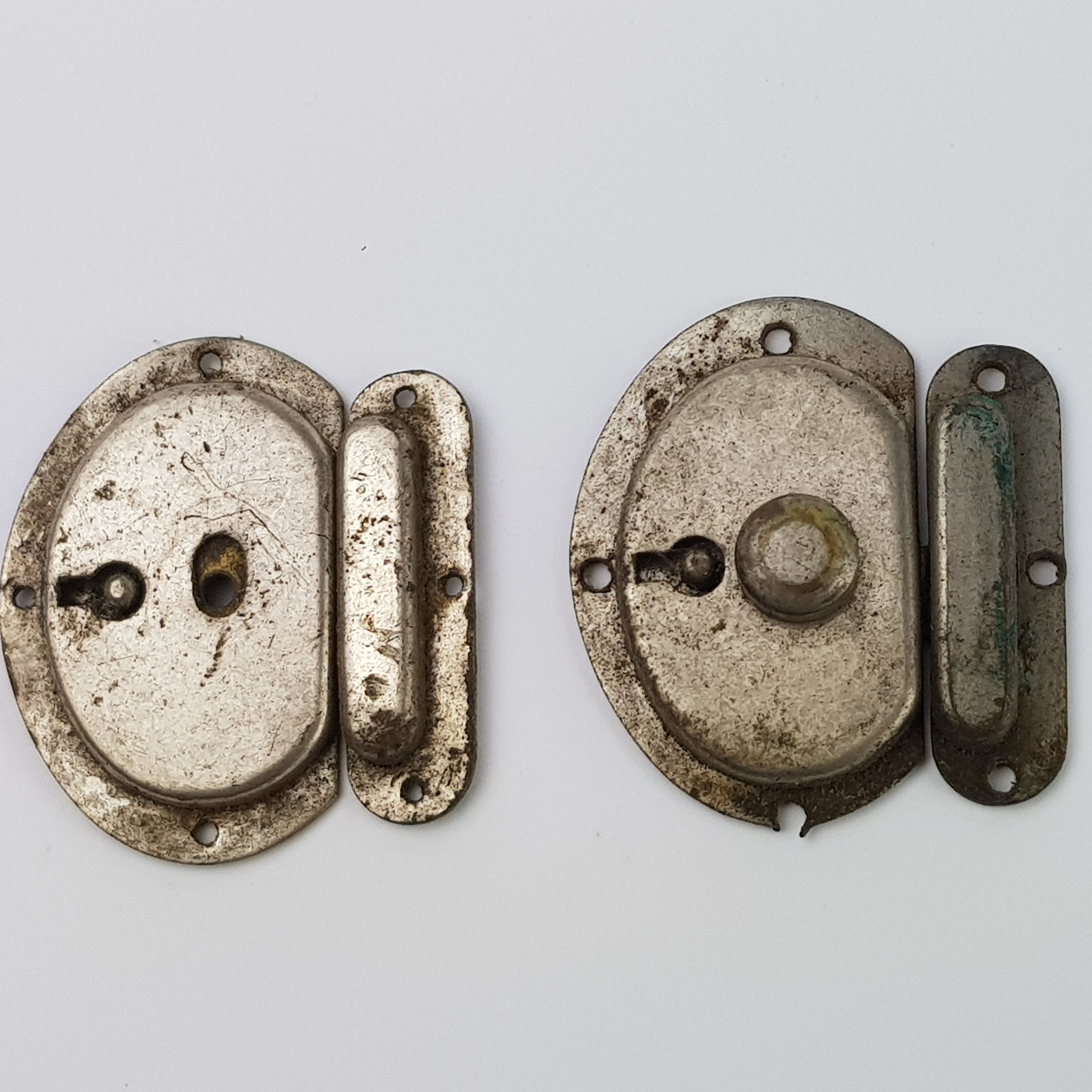 Vintage Suitcase Slide Lock Silver 1.75x 1.5 Etsy