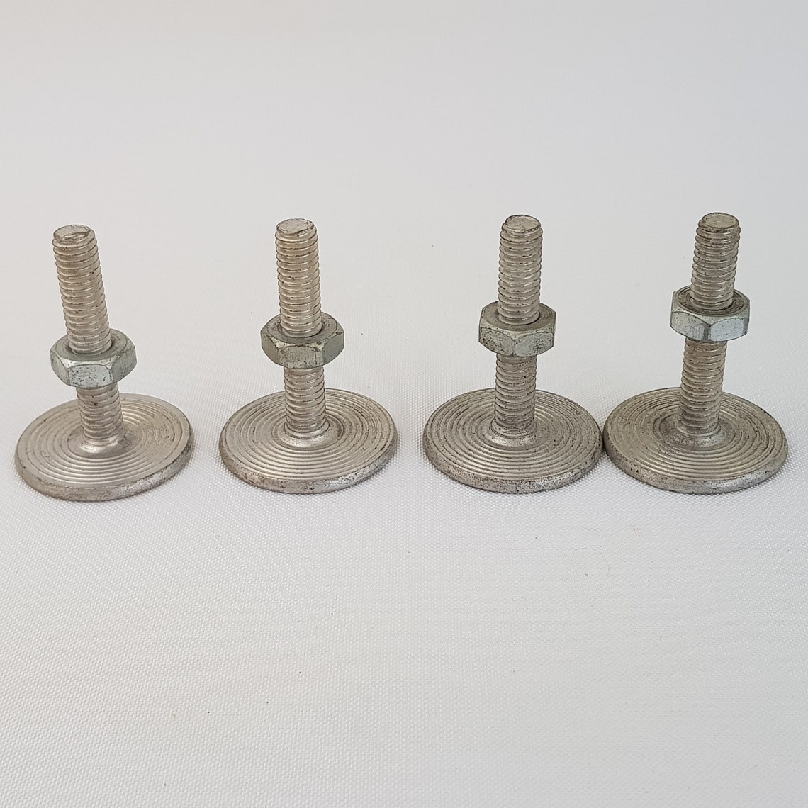 Metal Chair Feet w Stem Peg Shank Gliders Round Silver Etsy