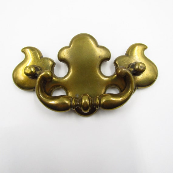House Parts 2-1/2" Satin Nickel Chippendale Bail Knocker Drawer Pull - Zinc, Single Pack, P67602c