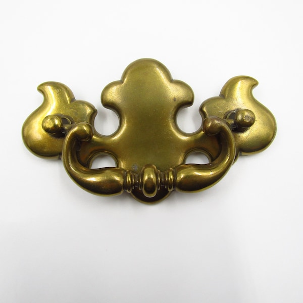 Drop Bail Pull - 3" Centers - 4.25" x 2.5" Gold Chippendale For Kitchen Cabinet Cupboard Door Dresser Drawer Handle Hardware Furniture