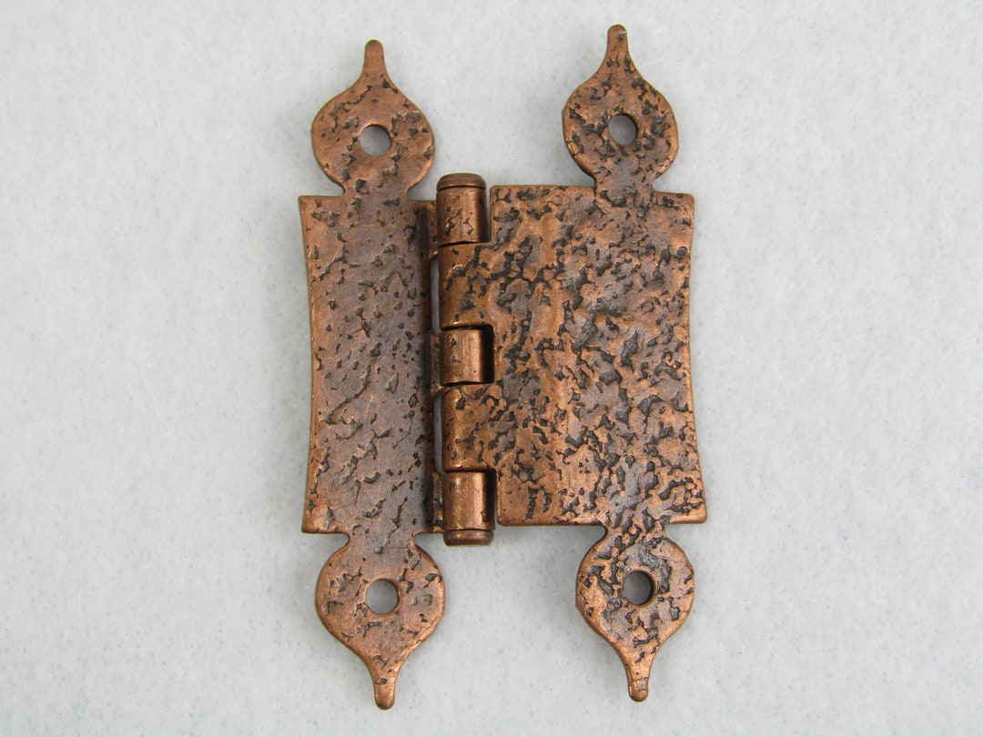 Hammered Copper Hinge 3 Offset Doors Pair Kitchen Etsy