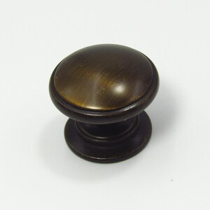 Bronzen Knop 1,25&quot; Ronde Trek Voor Keuken Badkamer Kast Dressoir Lade Vanity Closet Wasruimte Meubelbeslag