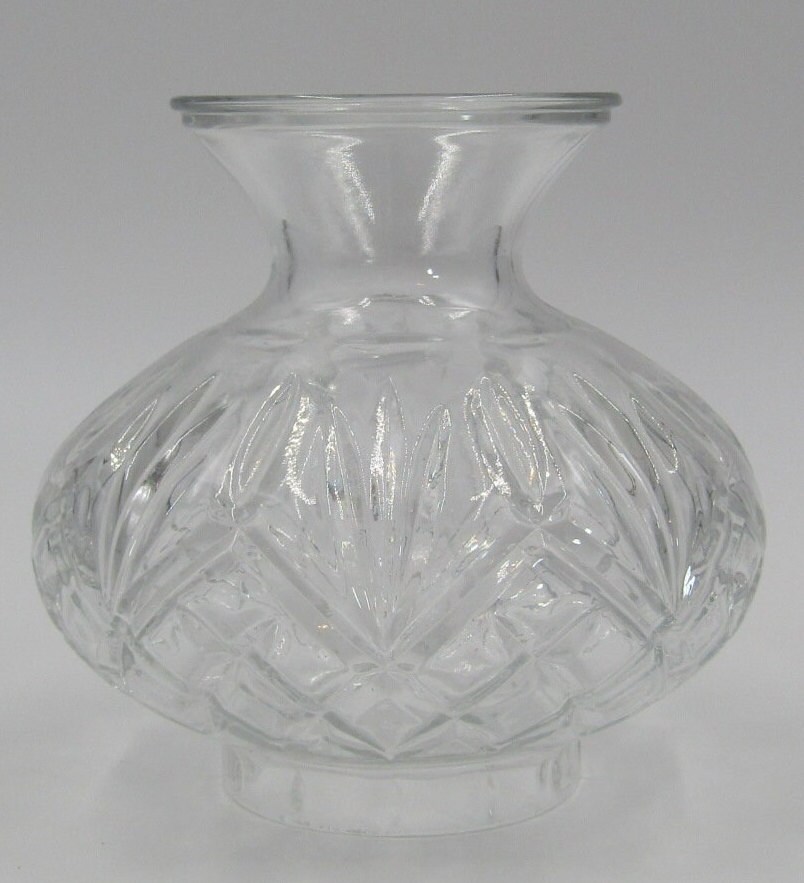 Cut Glass Lamp Shade Candle Kerosene Oil Parlor Light 6 X 3 Etsy