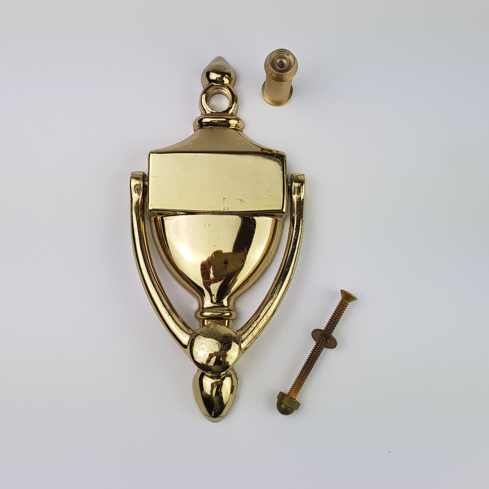 Gold Door Knocker 7 Peep Hole Decorative New Old Stock Etsy