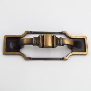 Drawer Pull 3&quot; Centers - 5&quot; Long Copper Black 1.75&quot; Wide Handle