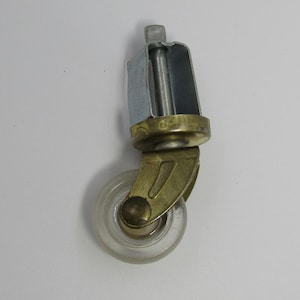 Kółko jezdne 1-1/4" średnicy 1/2" szerokości Przezroczysty akrylowy plastikowy fotel biurowy Lucite Salvage Wymienne trzpienie Kołek Rolka Meblowa Wózek barowy