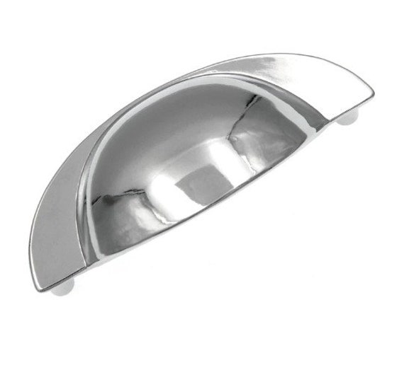 Silver Bin Pull Handle 3.5 Long 3 Centers NOS Etsy