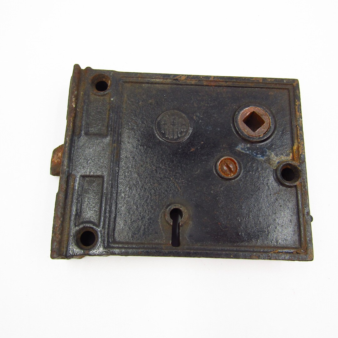 Vintage Interior Skeleton Key Door Lock Mortise Lock Set 4.25x3.25