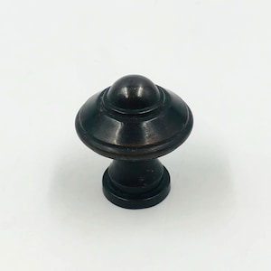 Vintage Dark Bronze Cabinet Knob 1-1/8" NOS Heavyweight Spire Rustic Farmhouse Decor For Kitchen Bathroom Cabinet Dresser Handles Hardware