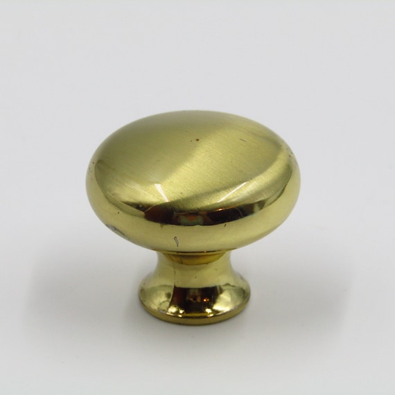 brushed gold knobs for dresser 30 Pack Round Gold Dresser Drawer Knobs Brushed Brass Cabinet Handles(LS5310GD)