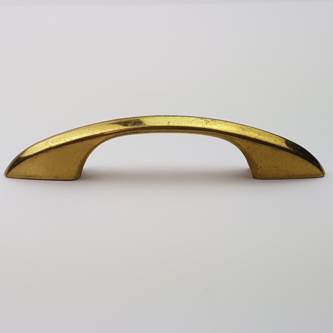Drawer Pull 4.75 Long 3 Centers Gold Kitchen Etsy