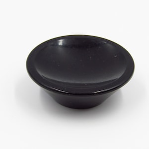 Black Bakelite Knob 2&quot; Round Indent Concave Midcentury Drawer Pull  For Bifold Door Kitchen Bathroom Cabinet Dresser Drawer Vanity Closet