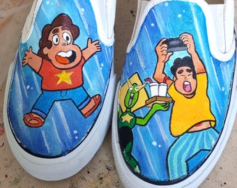 Steven Universe Cartoon Star Painted Shoes, High-Quality, Waterproof, Washable, Perfect for Everyday Wear or Special Occasions