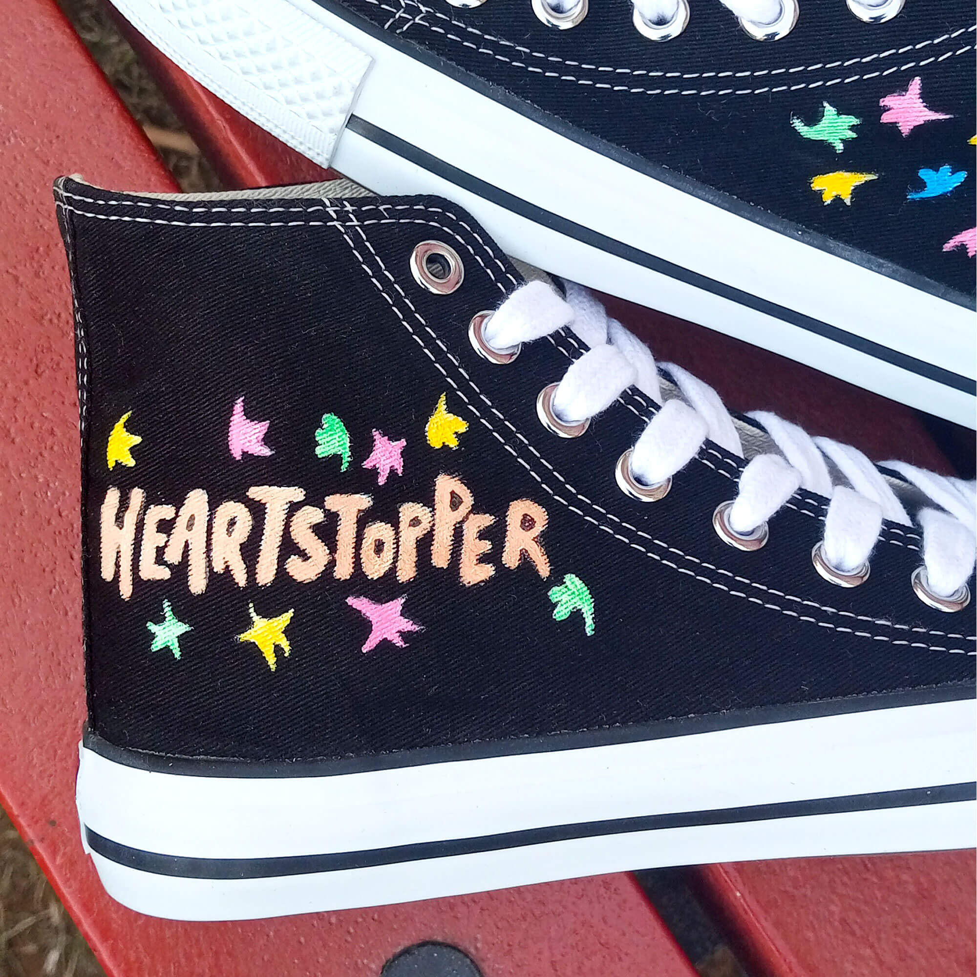 Heartstopper Custom Shoes Nick and Charlie Fan Club Sneakers - Etsy