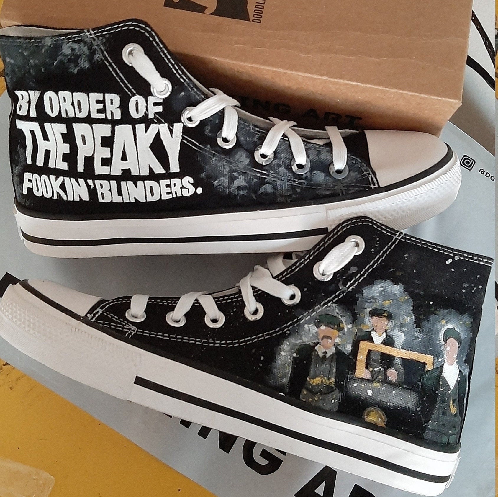 Thomas Shelby Peaky Blinders Custom Shoes for Men by Order of the