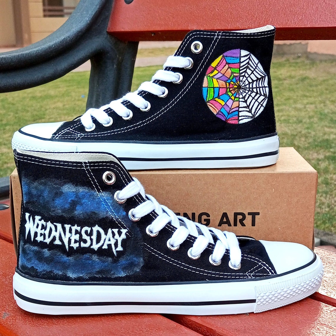 Mercredi Addams Chaussures personnalisées Mercredi Filles Etsy France