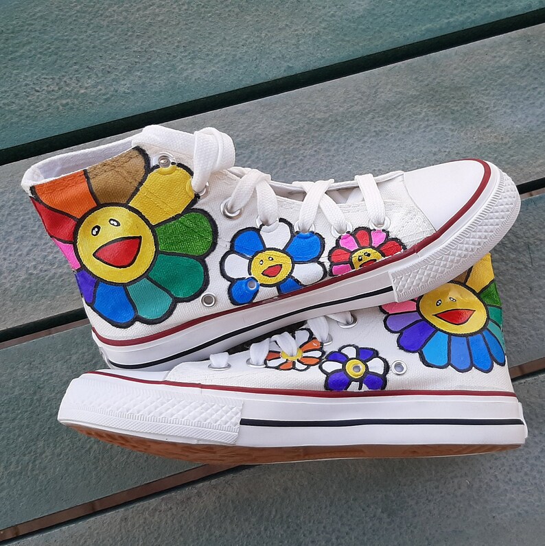 Groovy Style Shoes Hand Painted Shoes Personalized Gift Etsy