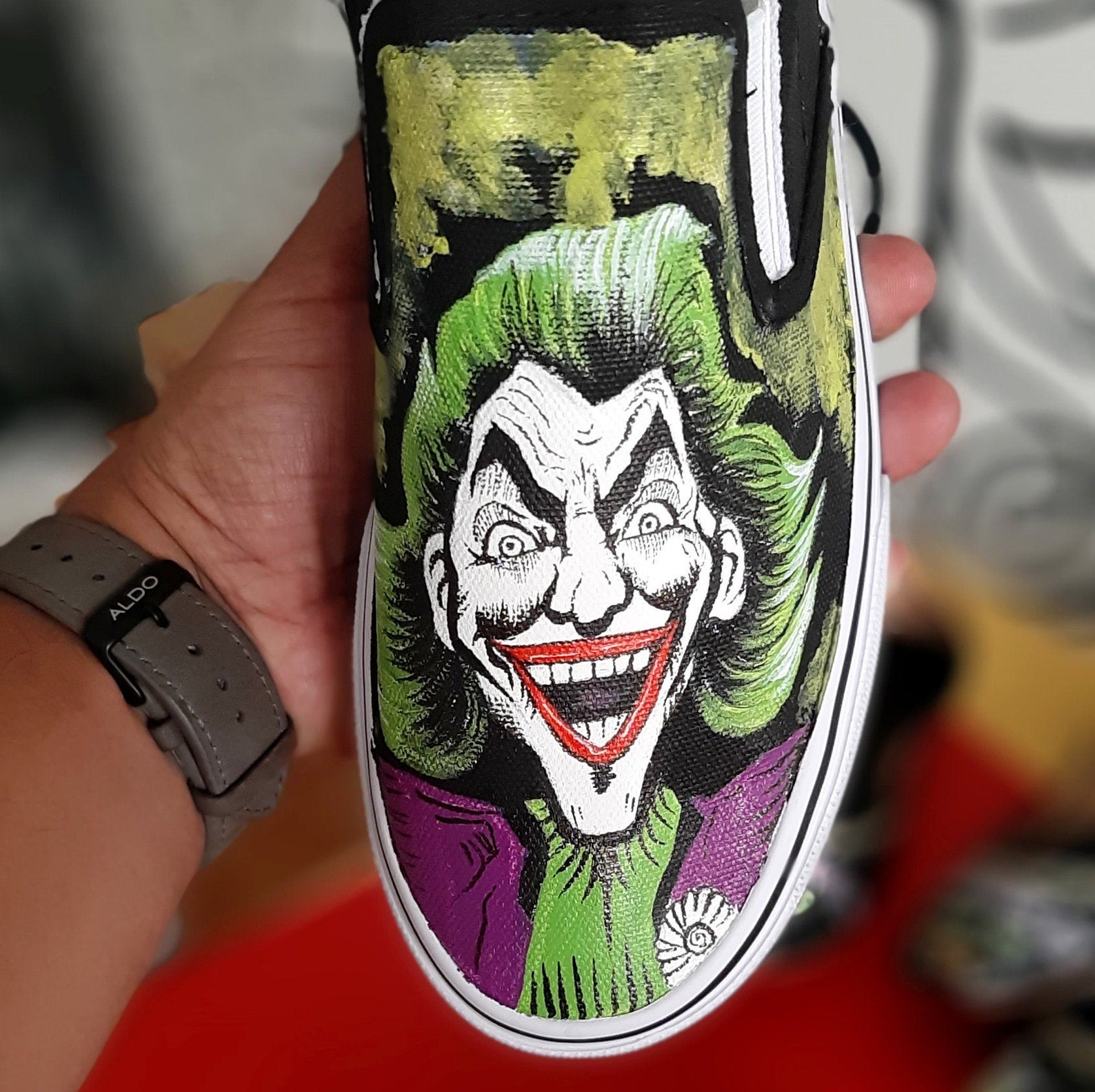 Joker Painted Custom Shoes for Boyfriend Gift Ideas for - Etsy