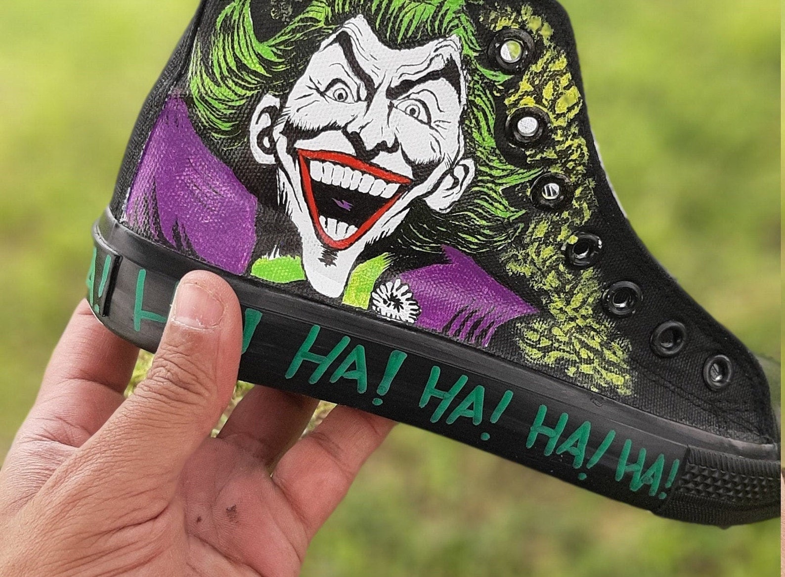 Joker Painted Custom Shoes for Boyfriend Gift Ideas for - Etsy