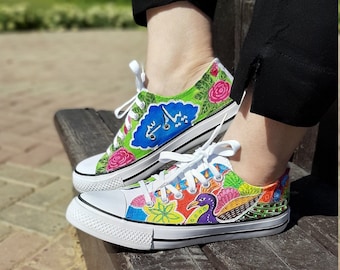 Truck Art Pakistan Painted Shoes for Women Custom Sneakers Art for Girls Wedding Gifts for Bridesmaid Box Sister Wedding Gift