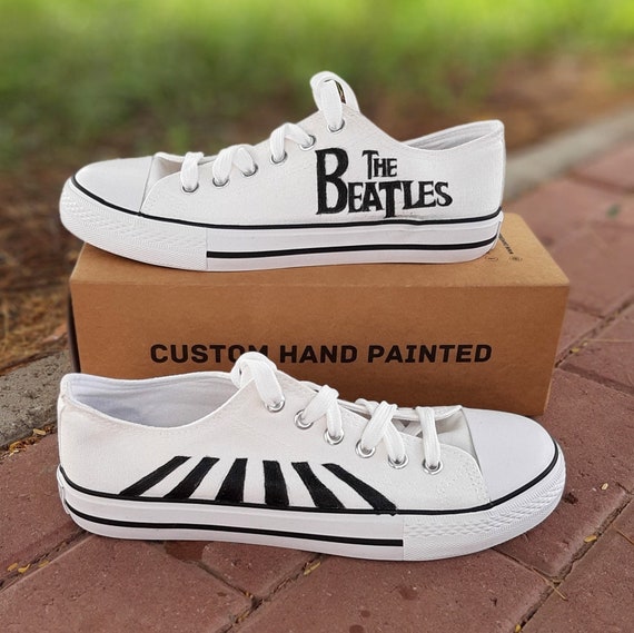 The Beatles Unisex Adult Shoes Classic Rock Custom Sneakers - Etsy