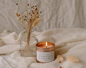 Toasted Caramel Handmade, Soy Wax, Eco Friendly & Vegan Candle