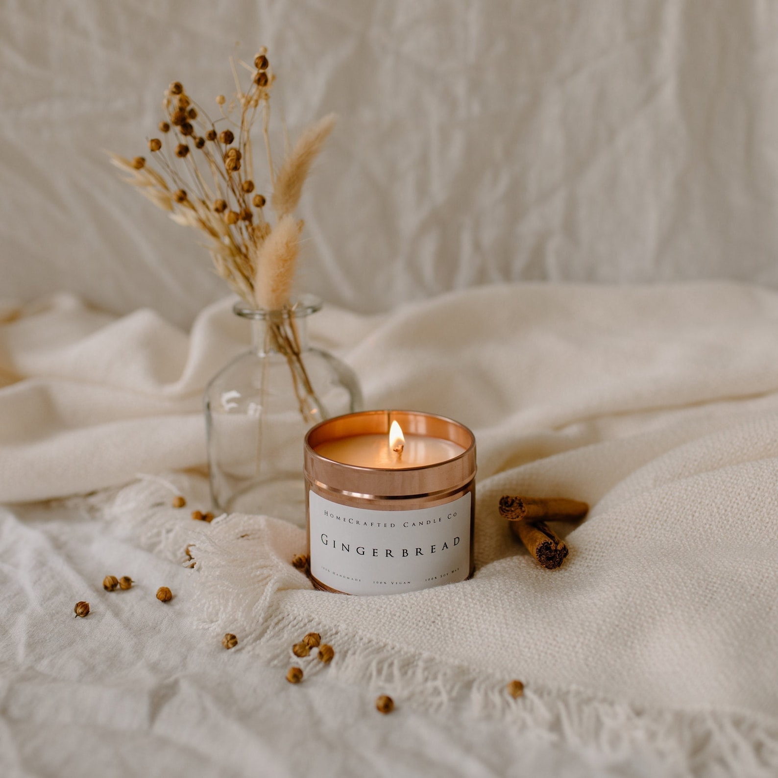 Gingerbread Handmade, Soy Wax, Eco Friendly & Vegan Candle Gingerbread Handmade, Soy Wax, Eco Friendly & Vegan Candle