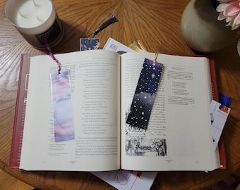 Outer Space, Celestial, Galaxy, Planet, Star Bookmark Set of 10, Gift for Readers, Gift for Her, Gift for Him, Gift for Kids, Book Lovers