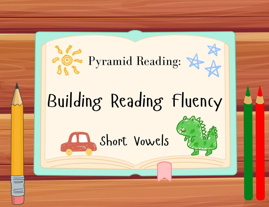 Short Vowel Decodable Reader | Pyramid Reading Fluency Book | CVC Words ...