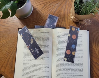 Outerspace Astronaut, Planet, Stars, Clouds Bookmark, Set of 10, Gift for Him, Gift for Boys, Gift Ideas, Gift for Her, Gift for Girls