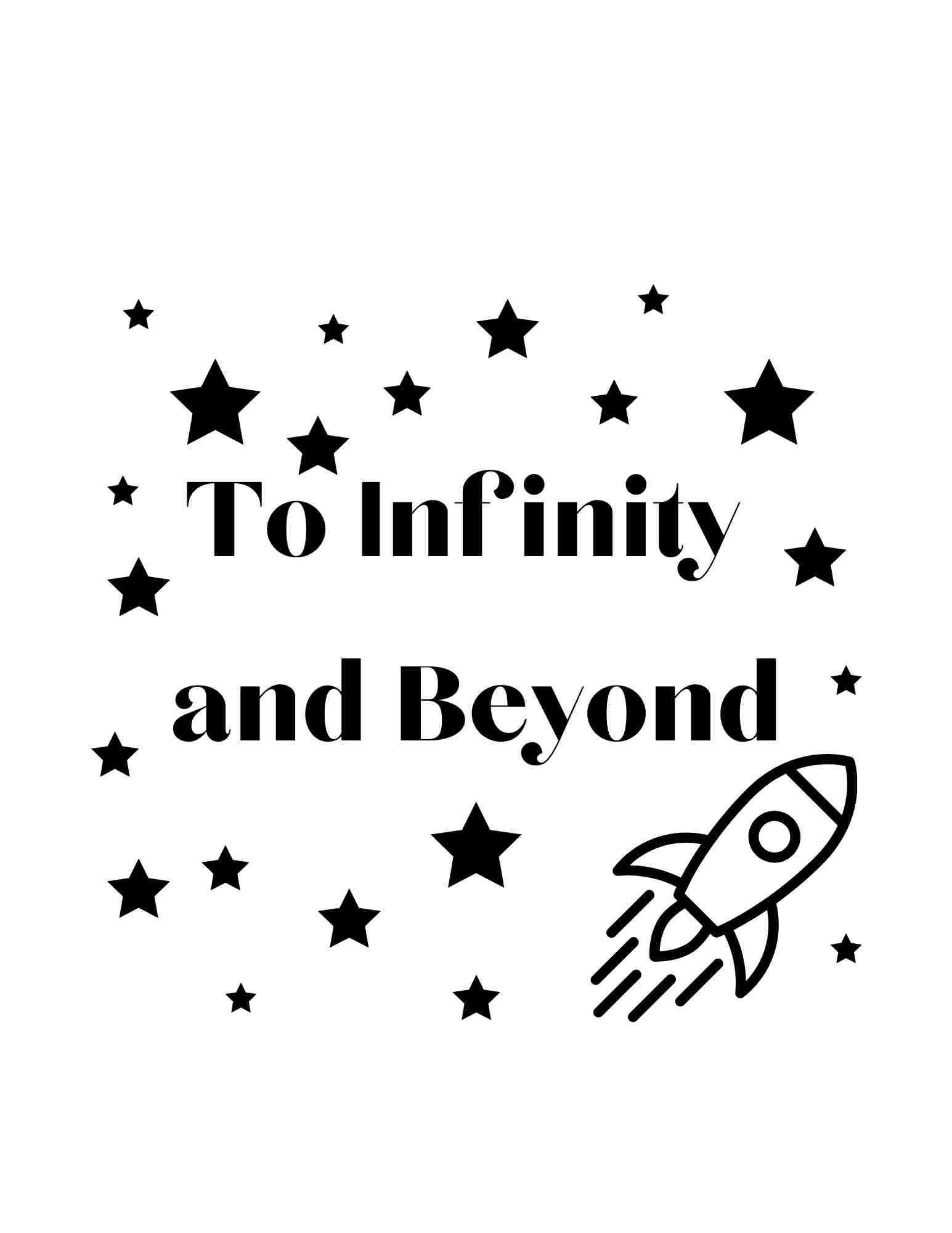Printable to Infinity and Beyond - Etsy Canada