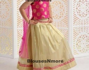 golden lehenga for girls