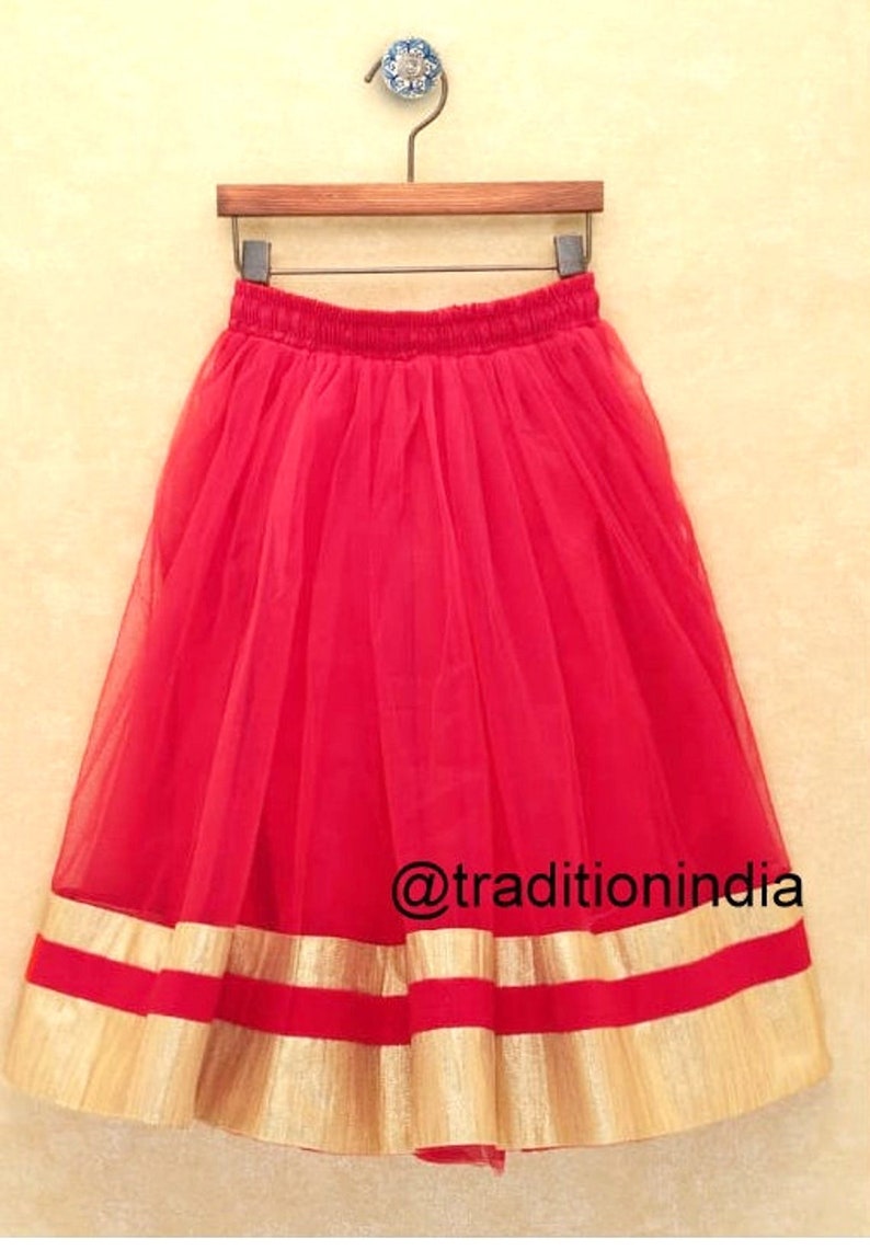 Small Girls Pavadai Readymade Lehenga Pattu Pavadai Red Net Lehenga Choli Baby Girls Lehenga Choli,Pavadai Set