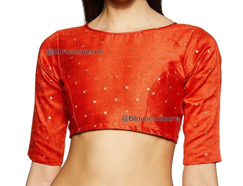 Readymade Saree Blouse Saree Blouse Red Dupion Silk /& Padded Blouse Sari Blouse, ready to wear Blouse