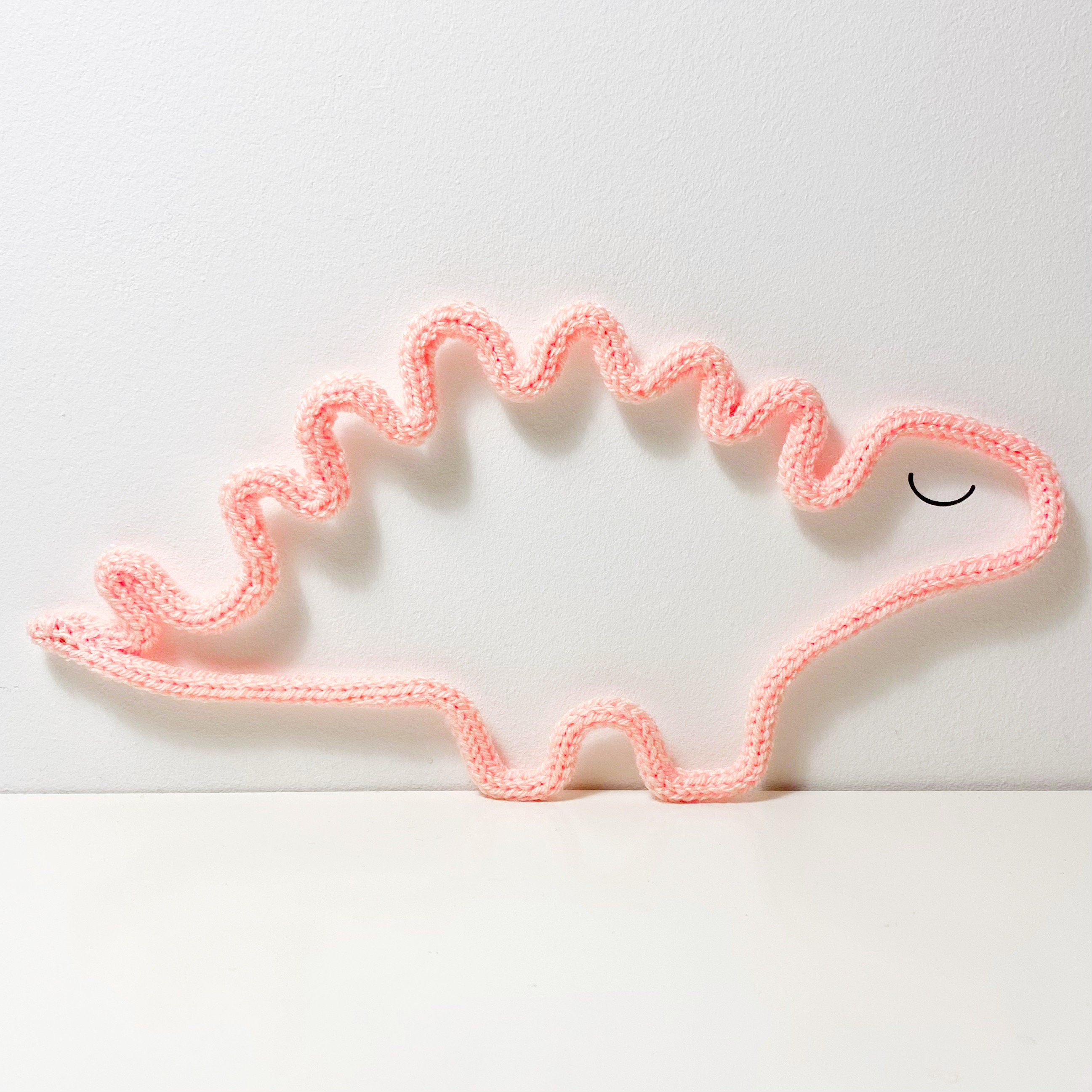 Knitted wire dinosaur dinosaur wall decor knitted Etsy