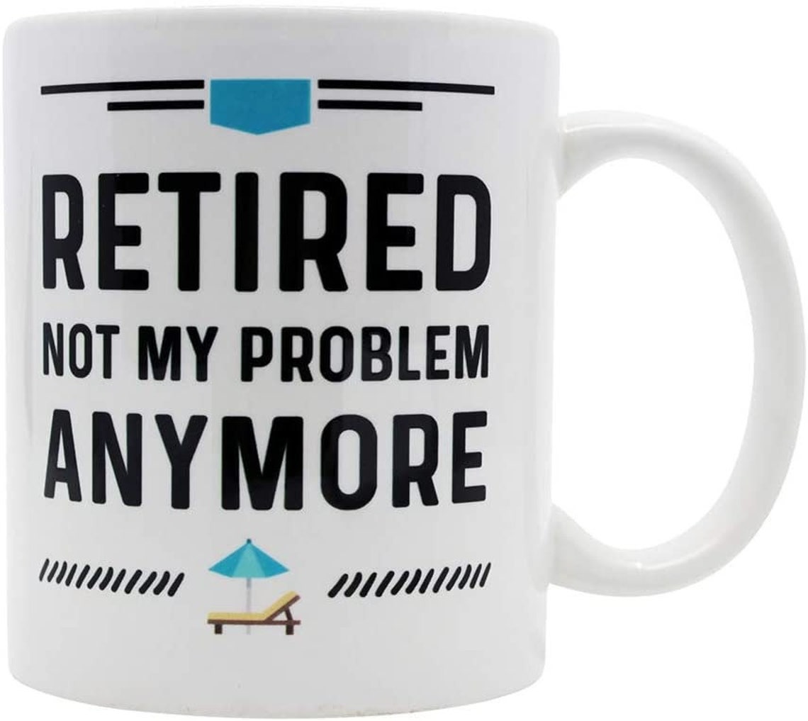 Funny Happy Retirement Coffee Mugs. Gag Mug Ideas for Men and Etsy