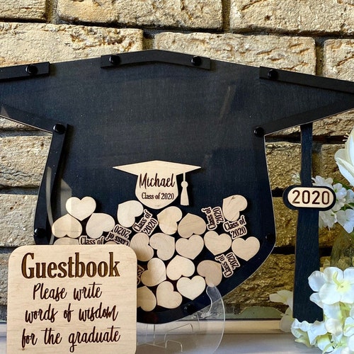 Graduation Guest Book Alternative Bank Etsy