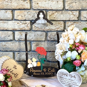 Tale as old as time guest book, Beauty and the Beast wedding guest book alternative, Fairy tale Wedding, Beauty belle wedding gift